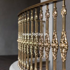 Modern Brass Handrail Design For Elegant Interiors House Plans With Front And Back Staircases