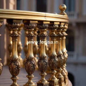 Brass Staircase Railing Design With Luxury Appeal Best Steel Railing Design For Stairs