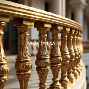 Stylish Brass Balcony Railing For Luxury Decor Ss Staircase Design With Glass