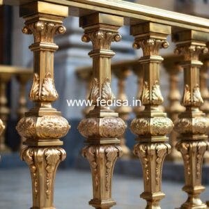 High-end Brass Staircase Railing Design Steel Railing Design For Home Stairs