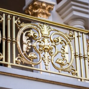 Premium Brass Railing Design Manufacturer Two Side Stairs Design