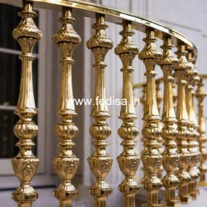 Classic Brass Staircase Design For Luxury Homes Folding Staircase Steel Design