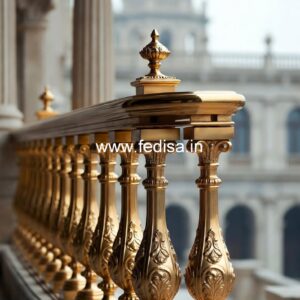 Brass Balcony Railing With Artistic Work Latest Stairs Design 2026