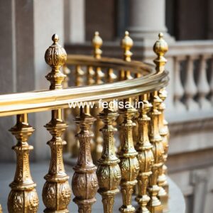 Elegant Brass Balcony Railing Design For Villas Stair Railings Design For Home