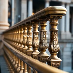 Brass Railing Design For Modern Interior Decoration Frank Lloyd Wright Stairs