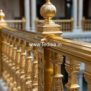 Luxury Brass Balcony Railing Design Collection Helical Staircase Structural Design