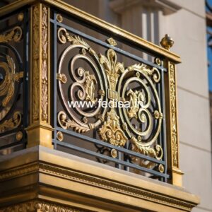 Custom Brass Stair Railing Design Steps Design Inside Home