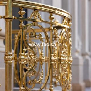 Brass Railing Design For Home Decoration First Floor Stairs Design