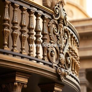 Designer Brass Handrail For Luxury Interiors Staircase Rooftop Design