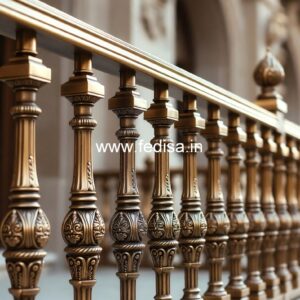 Decorative Brass Staircase Design Ideas House Design With Stairs In Front