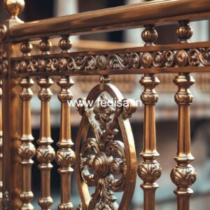 Modern Brass Railing For Interior Spaces Staircase Outside House Design