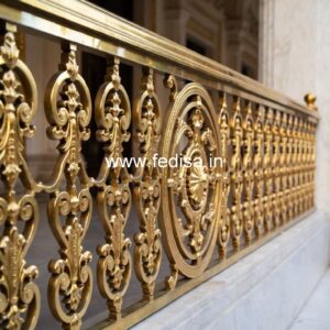 Antique Brass Staircase Railing Design Single Stringer Stair Design