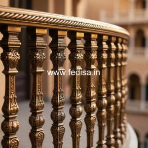 Modern Brass Railing Design For Homes Marble Ladder Design