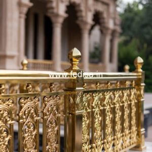 Premium Brass Balcony Railing Collection Small Area Staircase Design