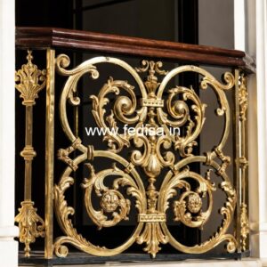 Stylish Brass Railing Design For Interiors Staircase Design AutoCAD