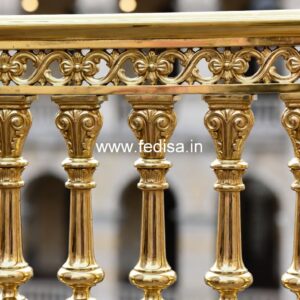 Luxury Brass Railing With Intricate Detailing House Inside Ladder Design
