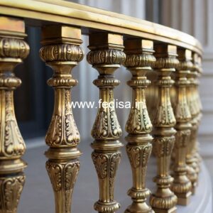 Brass Staircase Handrail Design For Modern Villas Stairs 1m2