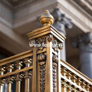 Stylish Brass Stair Railing For Interior Design Staircase Down Interior Design
