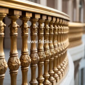 Designer Brass Stair Railing For Luxury Decor Creative Staircase