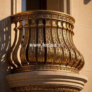 Stylish Brass Balcony Railing For Contemporary Homes Home Stairs Steel Design