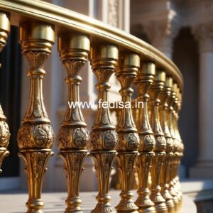 Custom Brass Balcony Railing For Unique Homes Door Stairs Design