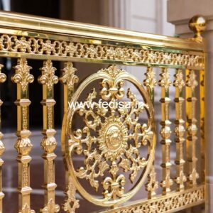 Designer Brass Staircase Railing For Villas Staircase Grill Design Ss