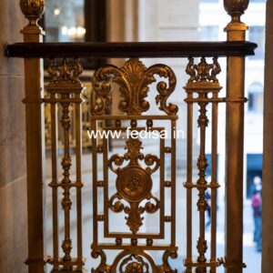 Designer Brass Staircase Handrail For Homes Staircase Stainless Steel Design