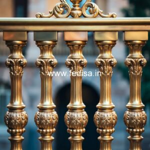 Designer Brass Handrail For Stylish Staircases House Plans With 2 Stairs To Upper