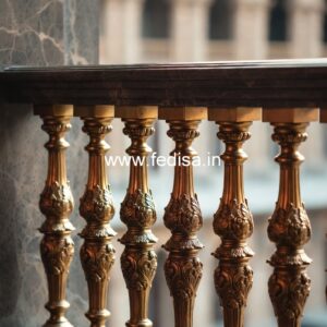 Brass Staircase Railing Design With Premium Finish Modern Circular Staircase