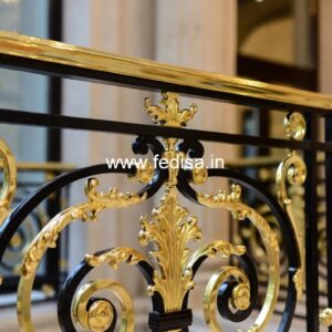 Modern Brass Staircase Railing For Interior Projects Design Of Staircase With Central Stringer Beam