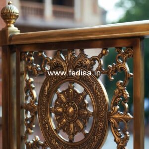 Designer Brass Railing Design For Contemporary Homes Front Stairs Home Design