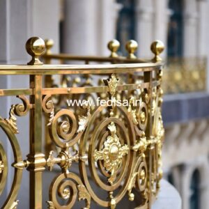 Elegant Brass Handrail For Luxury Staircases Modern Interior Staircase Design