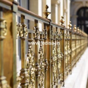 Brass Staircase Railing Design With Luxury Appeal Jeene Ki Grill Design