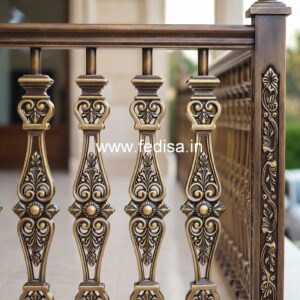 Decorative Brass Stair Railing With Elegant Finish Steel Jeena Railing