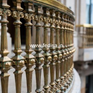 Decorative Brass Staircase Railing With Fine Finish Modern Railing Design For Stairs