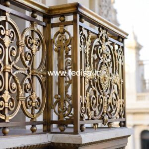 Luxury Brass Railing Design With Elegant Touch Staircase Design Structural