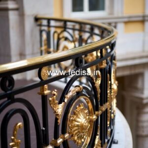 Elegant Brass Stair Railing Design Ideas Modern Outdoor Staircase