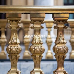 Handcrafted Brass Railing Design For Villas Modern Interior Handrail