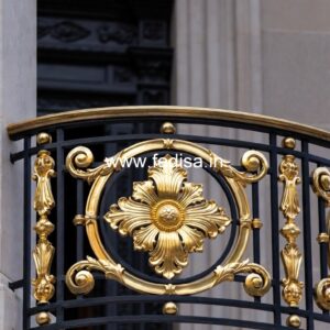 Antique Brass Railing Design For Royal Interiors Half Round Stairs Design