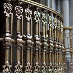 Brass Railing Design For Contemporary Homes Office Staircase Wall Design