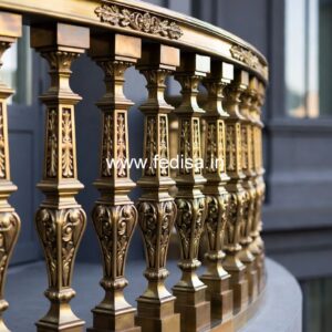 Custom Brass Railing Design For Staircases Best Stairs For Small Spaces