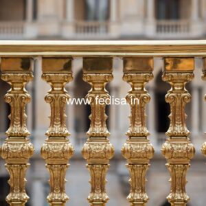 Designer Brass Railing For Premium Interiors 2 Step Stairs Design