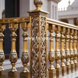 Traditional Brass Railing Design For Indian Homes Outside House Stairs Design