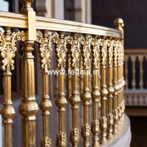 Custom Brass Stair Railing Design