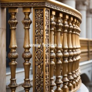 Premium Brass Balcony Railing Design Ideas