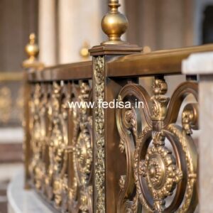 Traditional Brass Balcony Railing Design