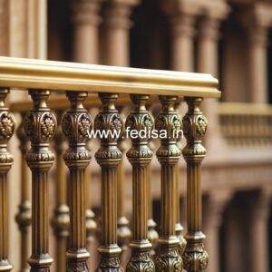 Decorative Brass Staircase Design Ideas