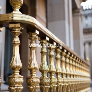 Stylish Brass Railing Design For Interiors