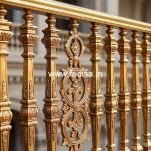 Antique Brass Railing For Classic Homes