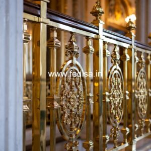 Premium Brass Staircase Railing Design For Elegant Homes Staircase Design For Outside